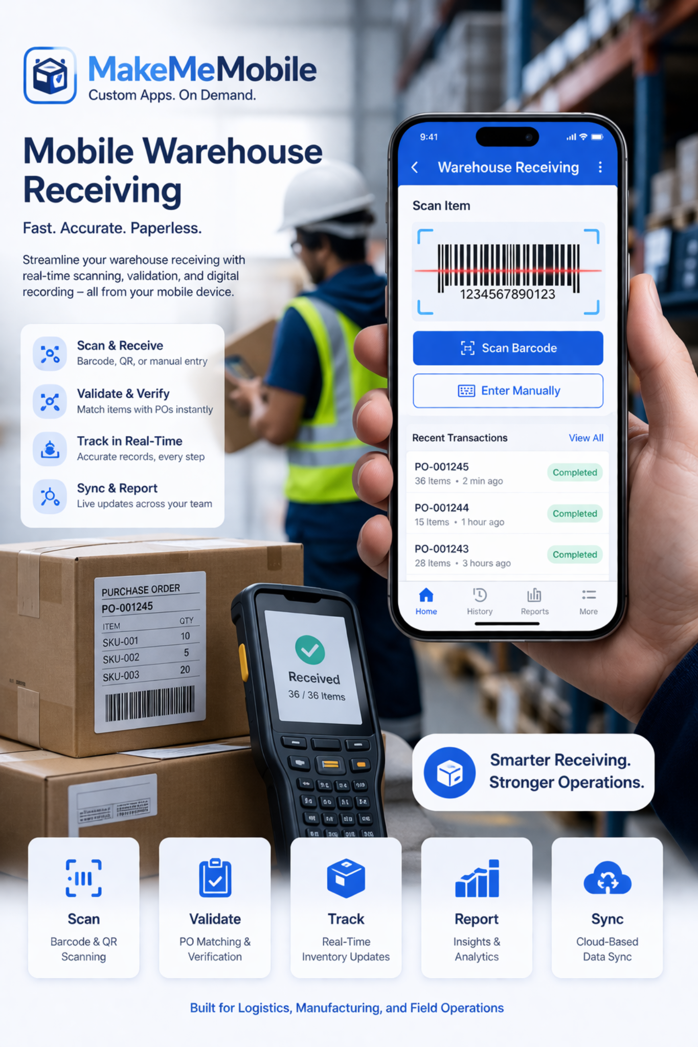 Mobile Warehouse Receiving
